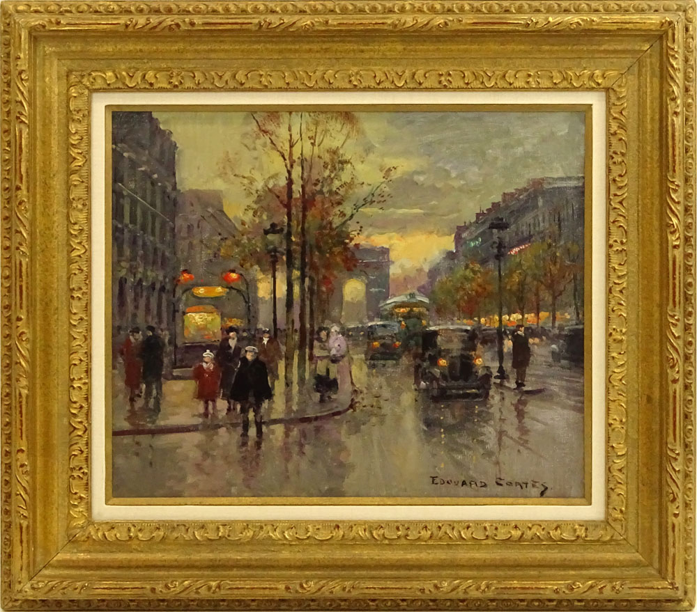 Edouard LÈon CortËs, French (1882-1969) Oil on canvas "Arc de Triomphe"