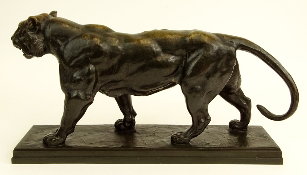 Antoine-Louis Barye, French (1796-1875) Bronze "Lioness"  