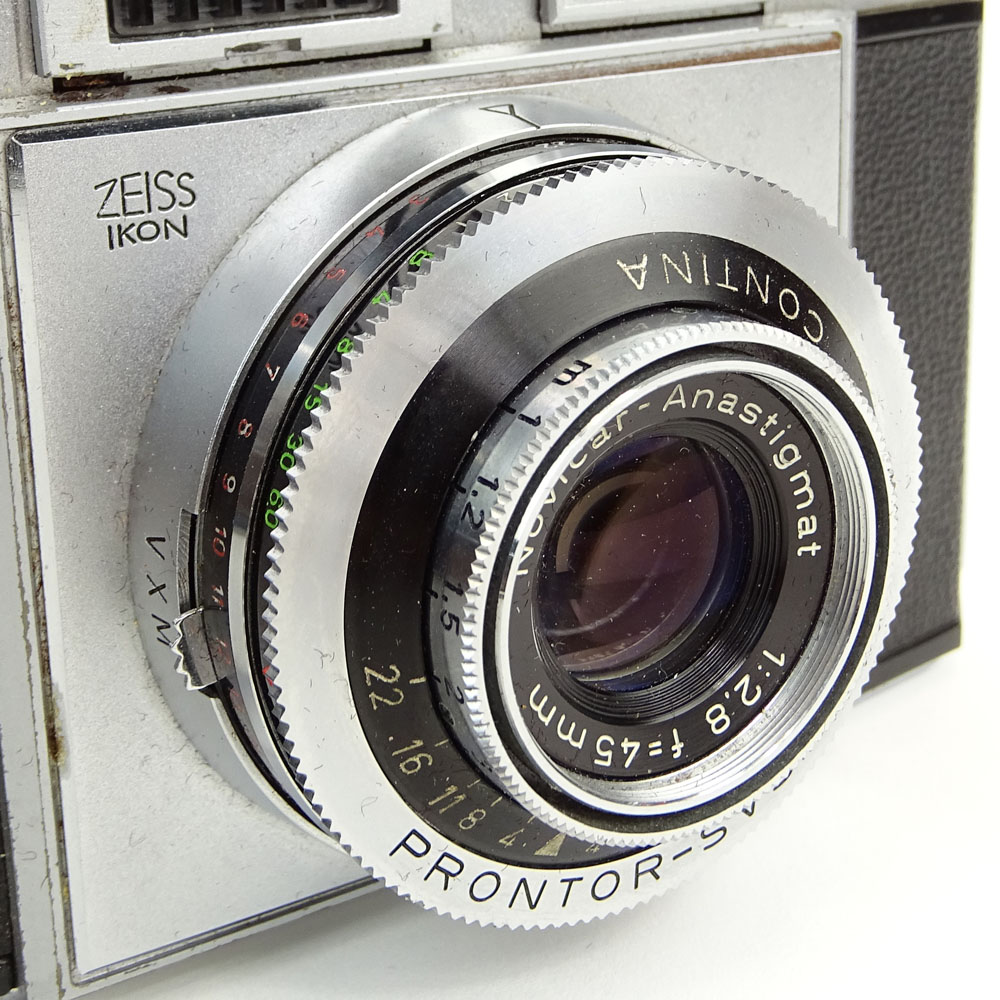 Vintage Zeiss Camera with Leather Case.