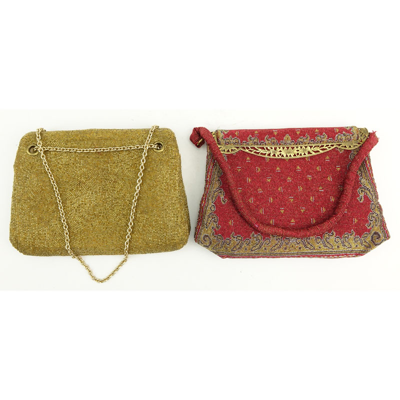 Two (2) Vintage Beaded Evening Purses
