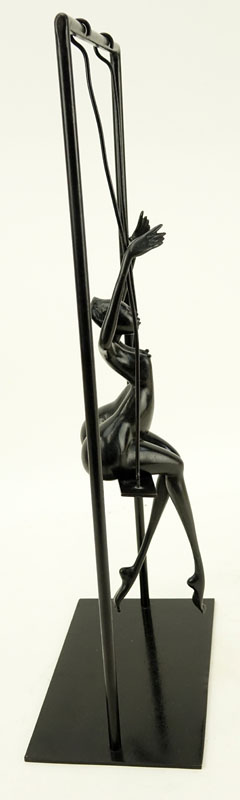 Jorge Mena, Venezuelan (20th C) Contemporary Venezuelan Bronze Sculpture "Jannin"