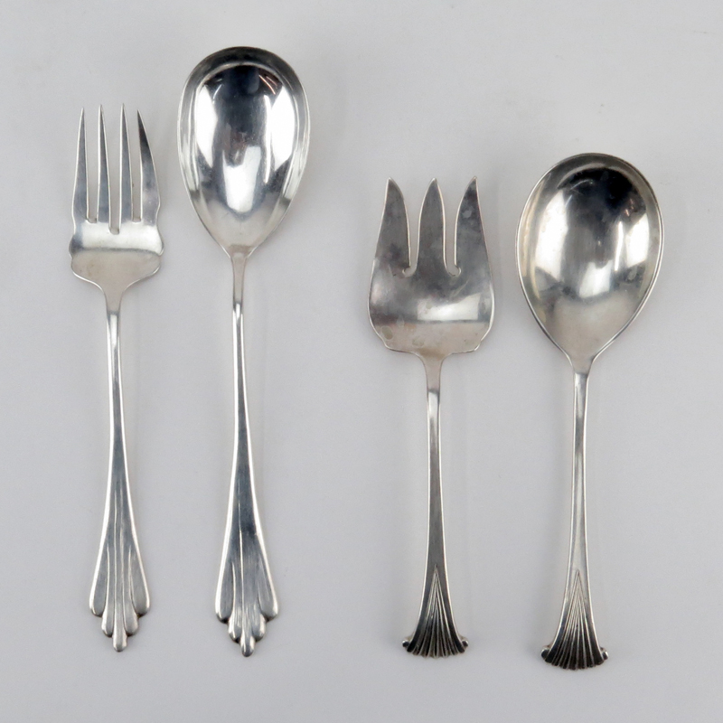 Two (2) Pairs of Solid Sterling Silver Serving Sets