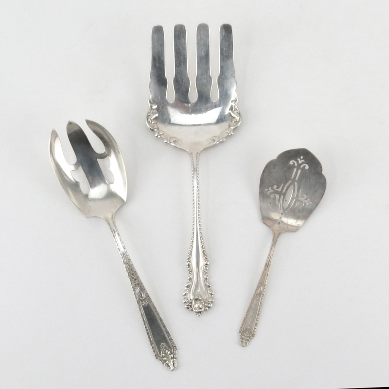 Grouping of Three (3) Sterling Silver Serving Pieces