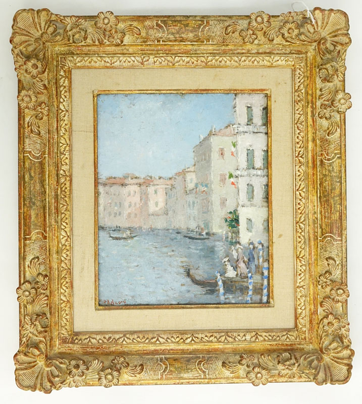 Dietz Edzard, German (1893-1963) Oil on canvas "Canal Grande" Signed lower left