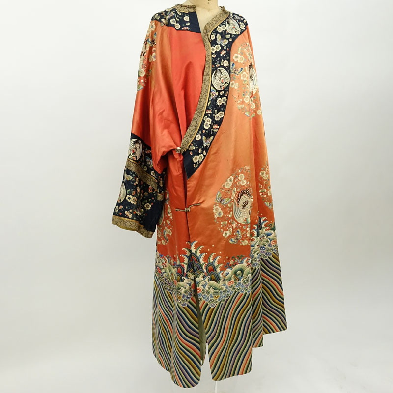 Fourth Quarter 19th Century Chinese Silk Embroidered Formal Court Robe