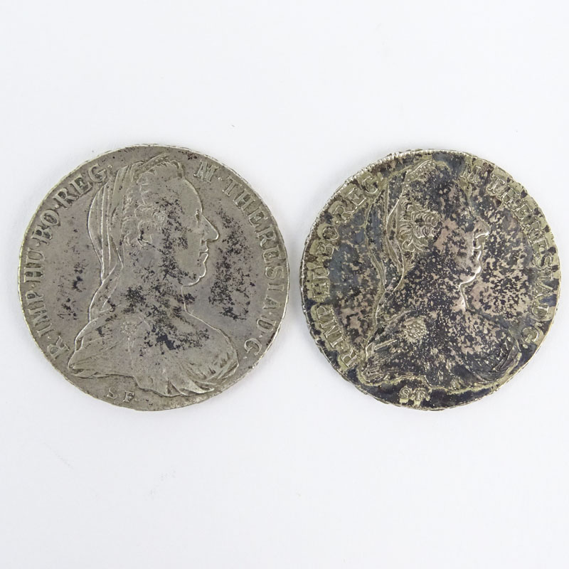Two (2) Circa 1780 Austrian Silver Thalers