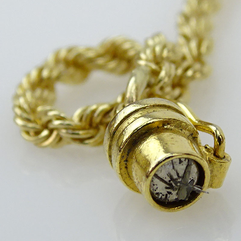 14 Karat Gold and Hardstone Necklace