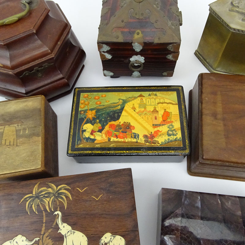Grouping of Ten (10) Assorted Vintage Boxes