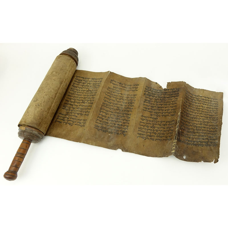 19th Century or Earlier Esther Scroll On Parchment