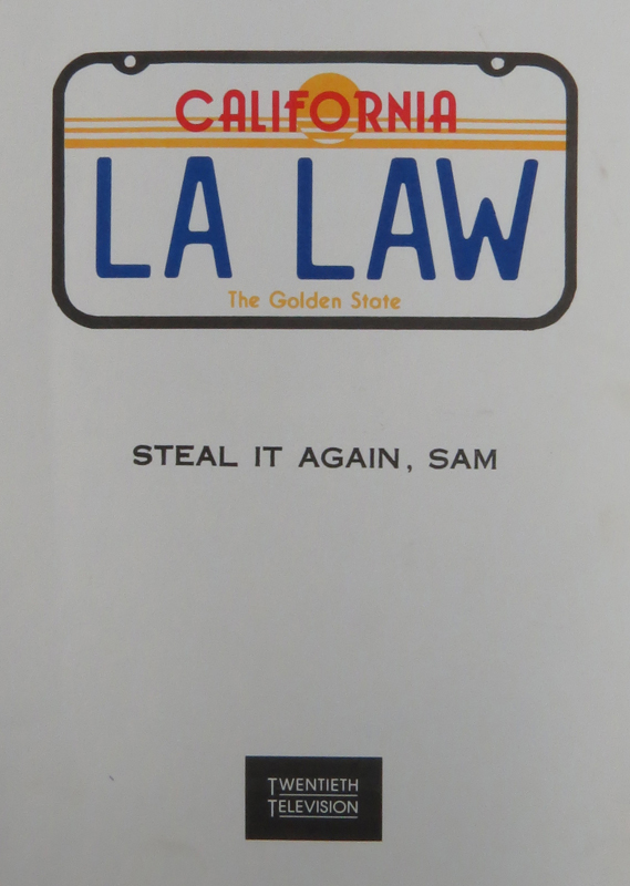Three (3) LA Law Scripts, Script No