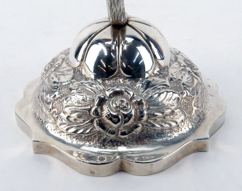 19th Century Hungarian Silver Flower Form Spice Box