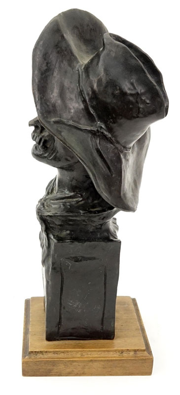After: Frederic Remington, American (1861-1909) Bronze bust "Sergeant"