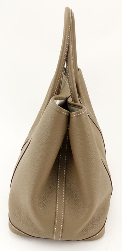 Hermès Etoupe Togo Calfskin Leather Garden Party Bag