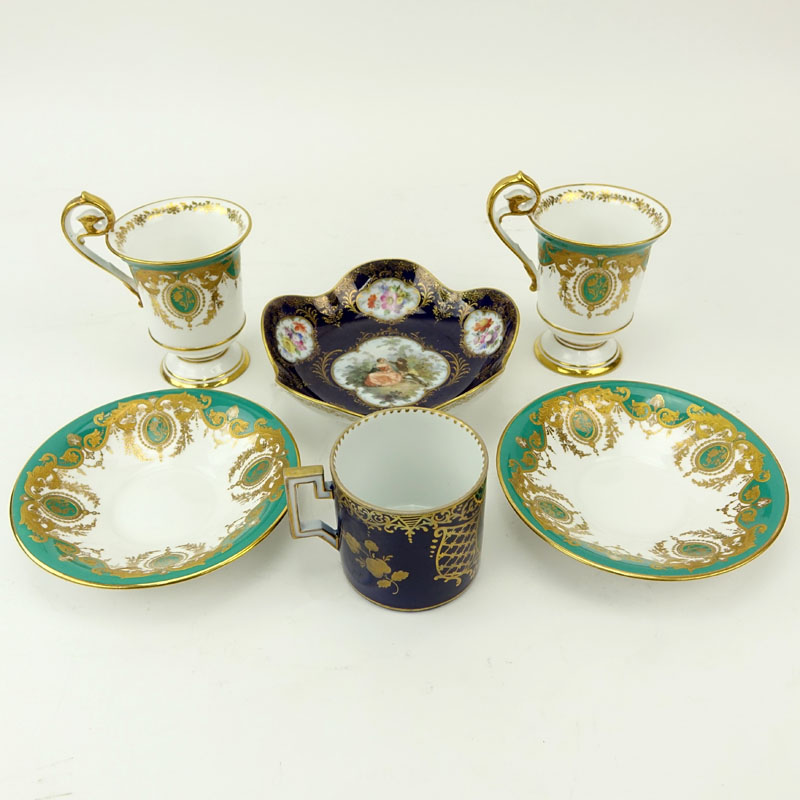 Grouping of Six (6) Antique Porcelain Tableware