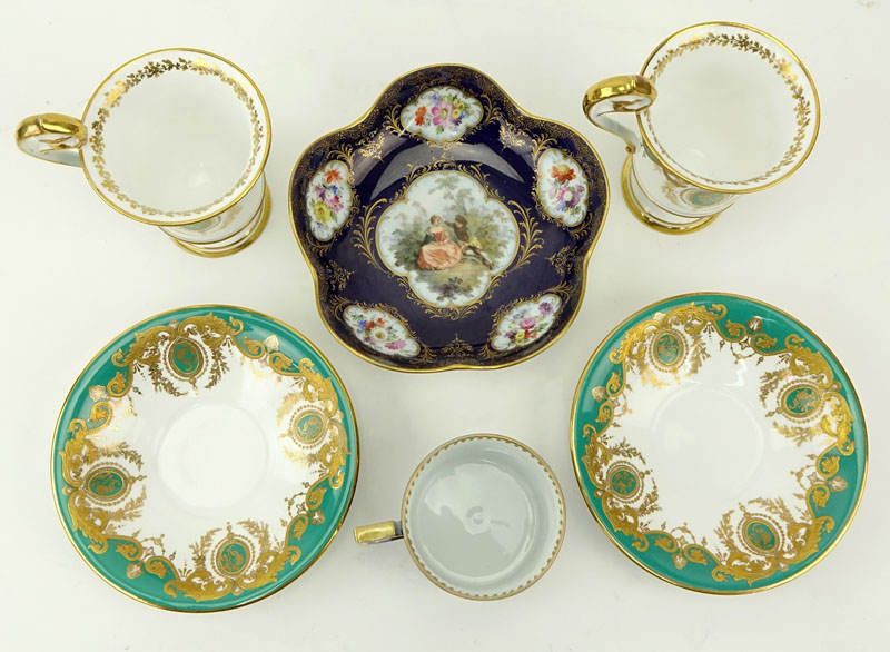 Grouping of Six (6) Antique Porcelain Tableware