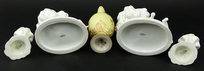 Grouping of Five (5) Vintage Porcelain Tableware