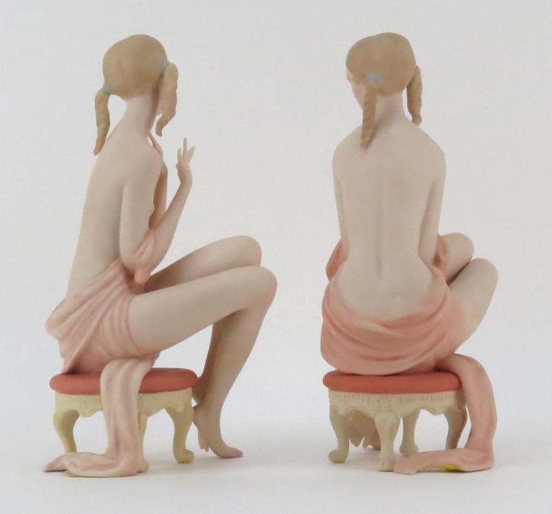 Two (2) Limited Edition Laszlo Ispanky "Morning" Polychrome Porcelain Figurines