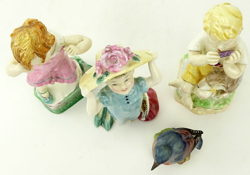 Lot of Four (4) English Porcelain Figurines