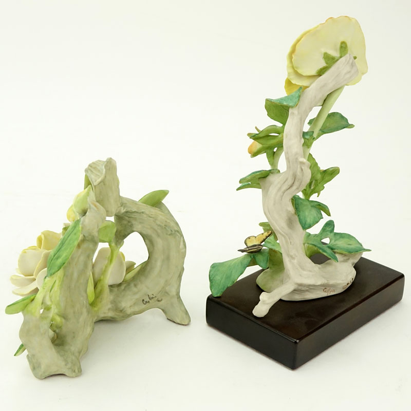 Two (2) Cybis Porcelain Flower Figurines