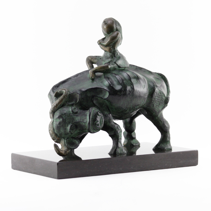 Graciela Rodo Boulanger, Bolivian (b. 1935) Bronze sculpture on marble base