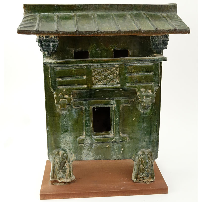 Early Chinese Glazed Pottery Shrine