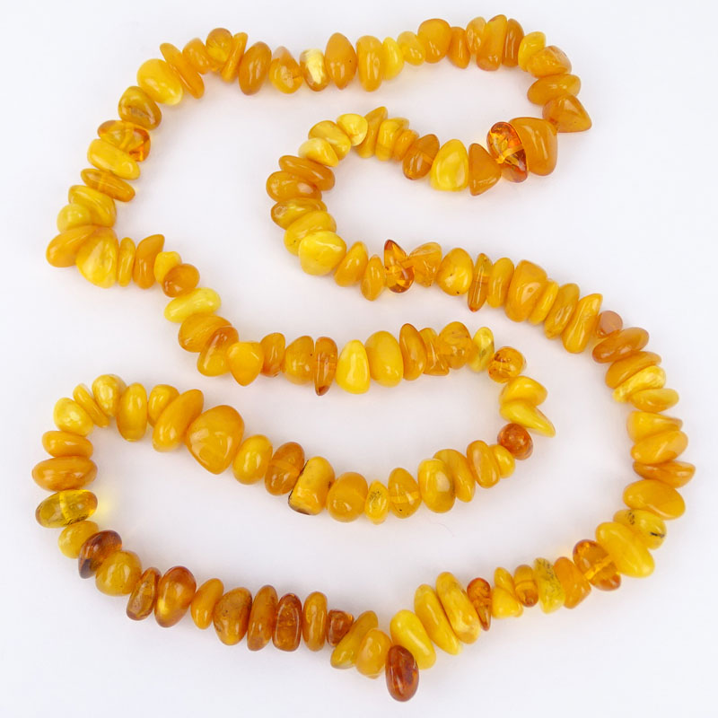 Vintage Amber Bead Necklace