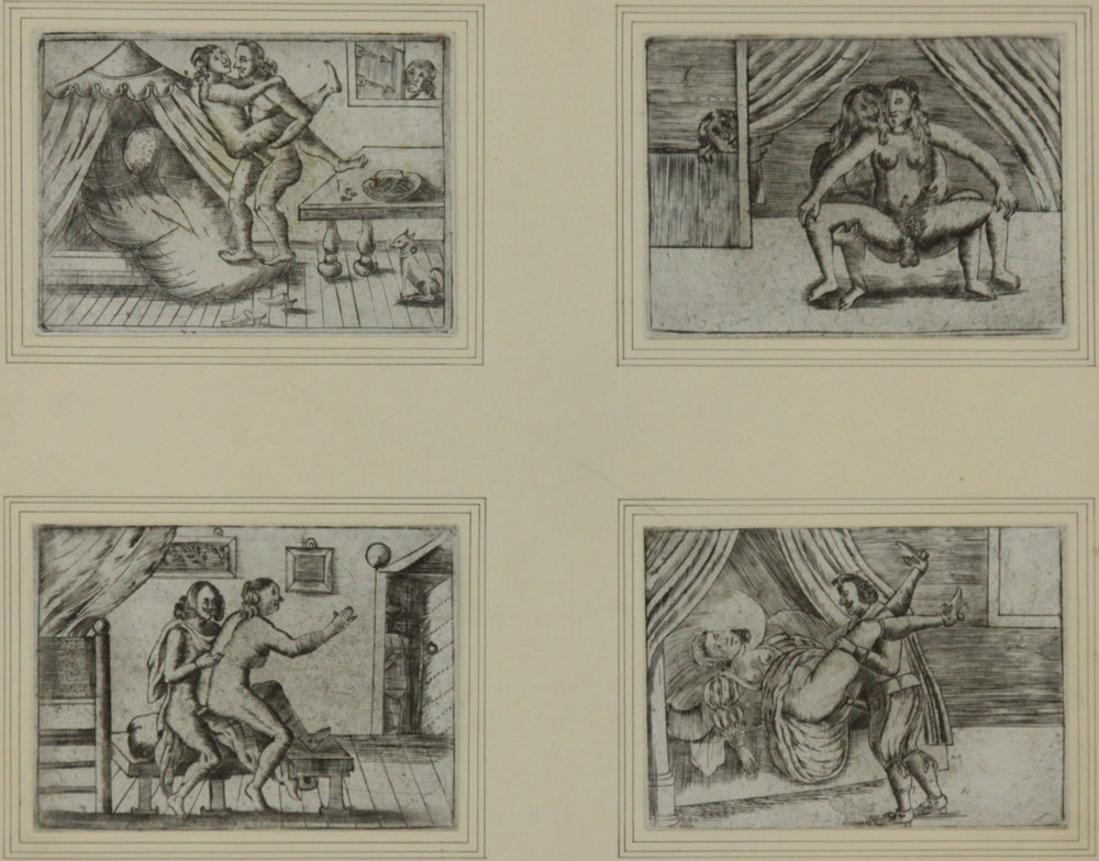 Collection of Ten (10) 18/19th Century French Erotic Etchings