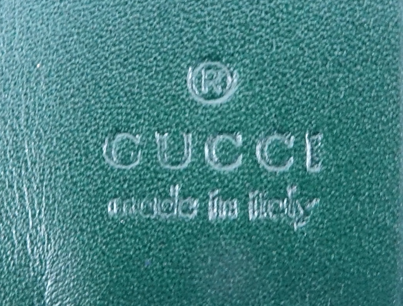 Gucci Green Matte Crocodile Continental Wallet.