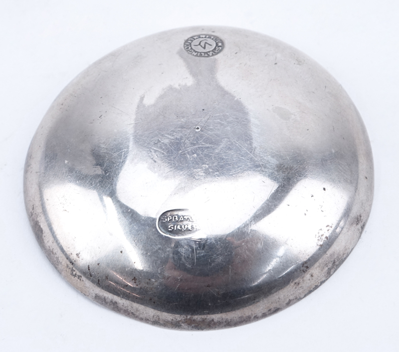 Vintage William Spratling, Mexico Sterling Silver Nut Dish. 