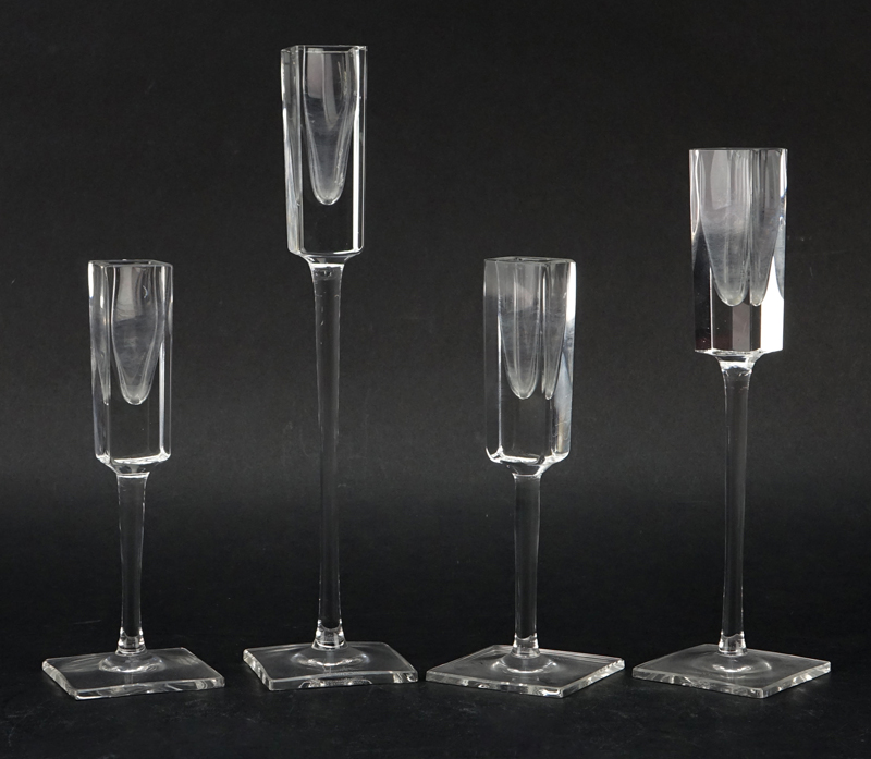 Collection of Six (6) Crystal and Art Glass Tableware.