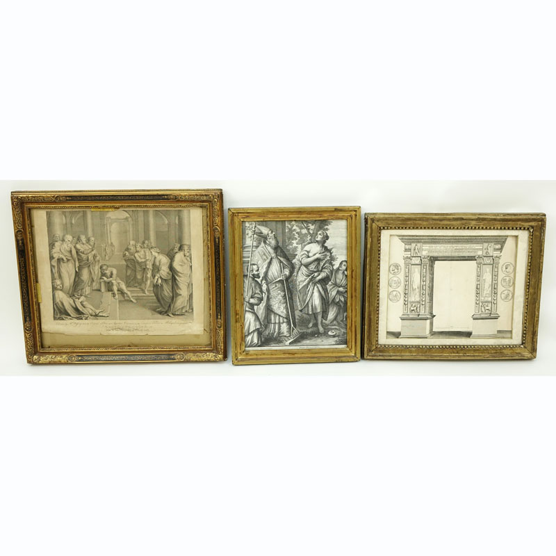 Grouping of Three (3) Antique or Vintage Artworks.