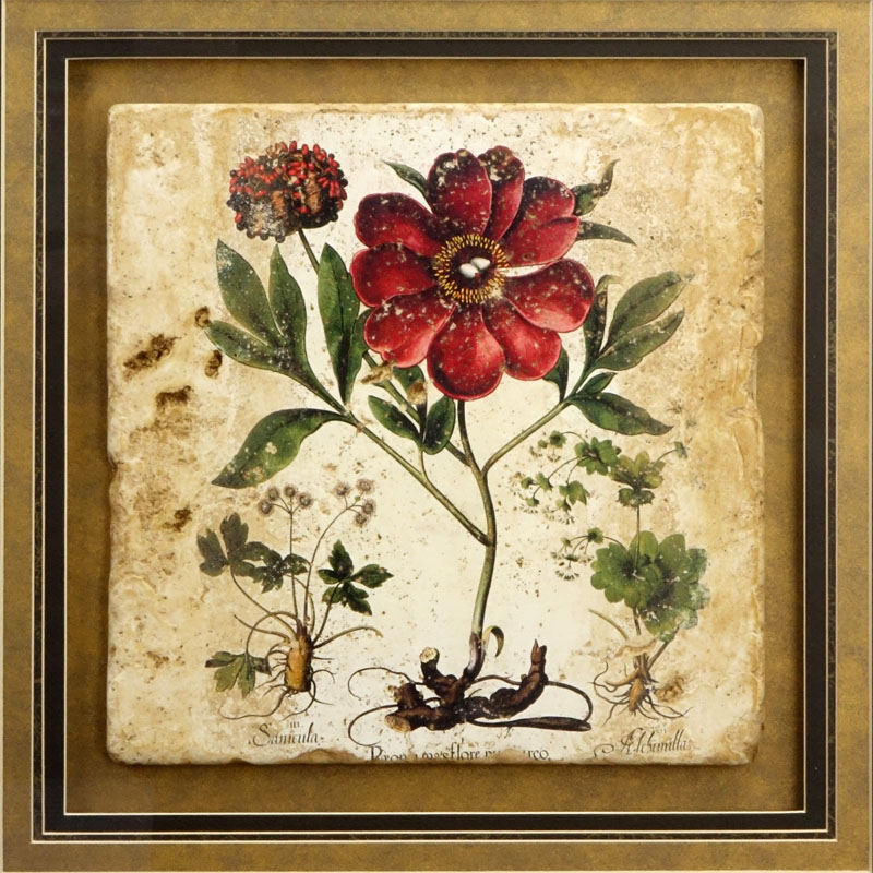 Decorative "Tile" Print featuring a floral motif.