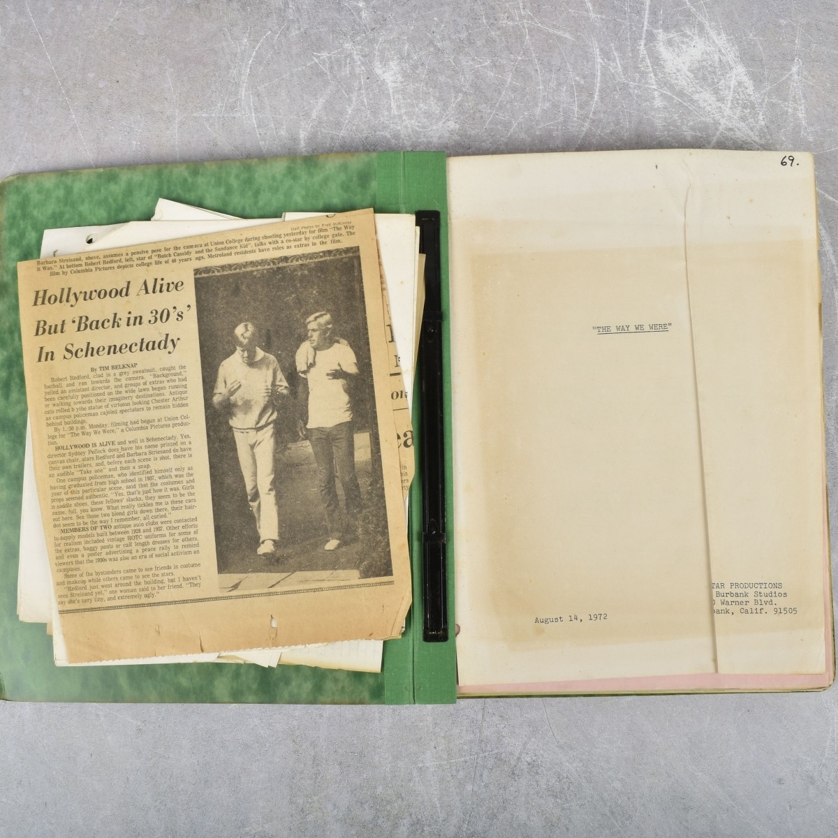 The Way We Were Screenplay