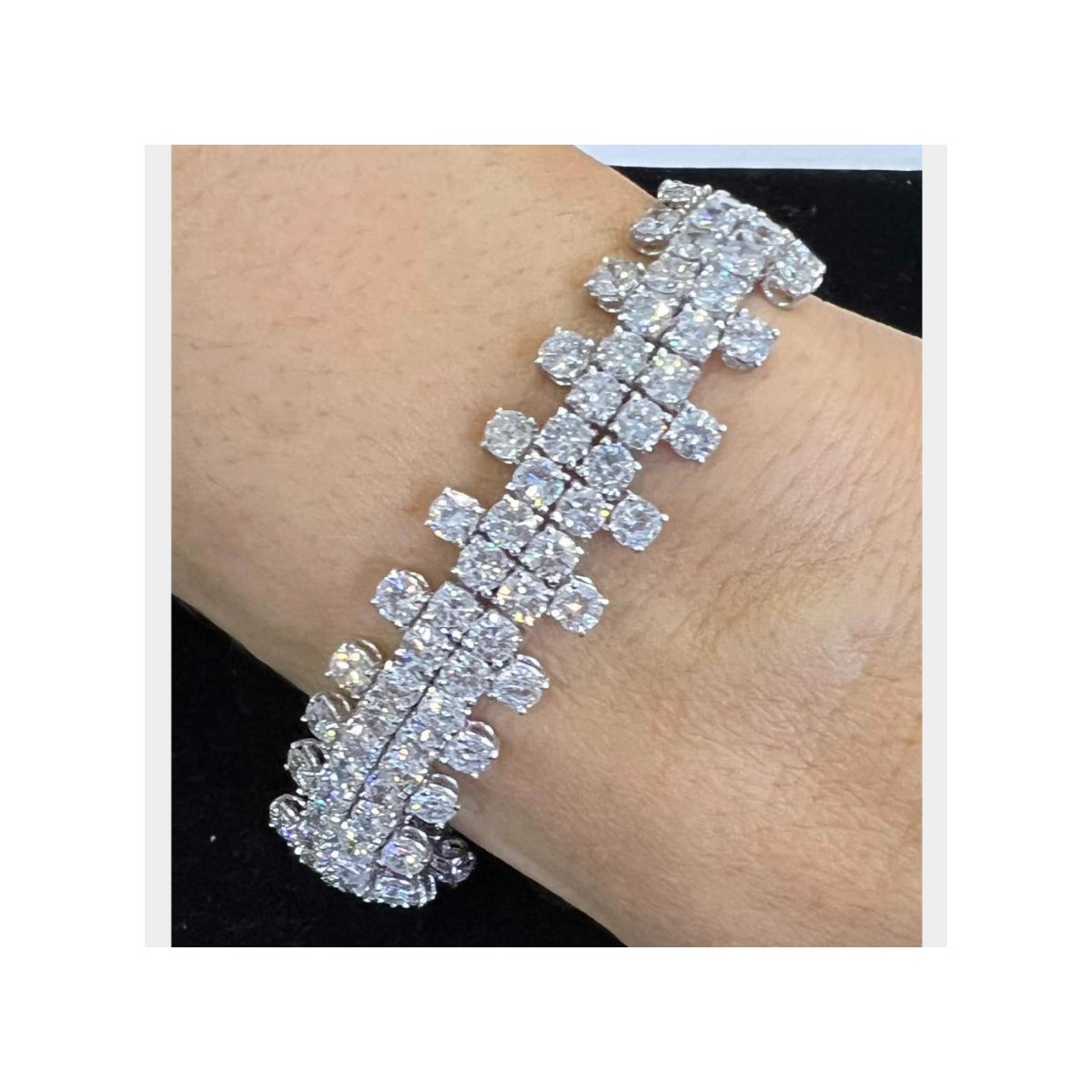 Calderoni Diamond and Platinum Bracelet