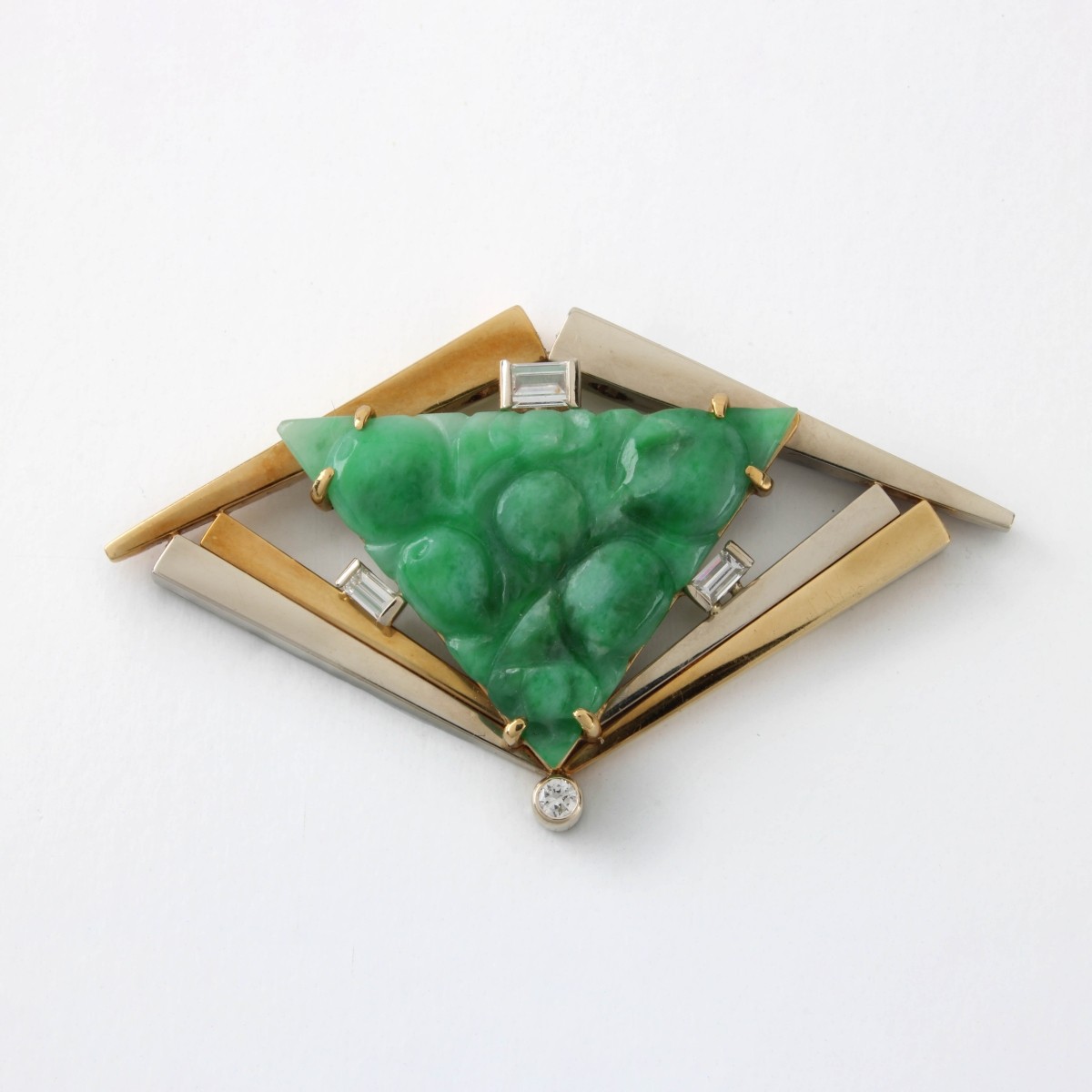 Wachler Jade, Diamond and 18K Pendant