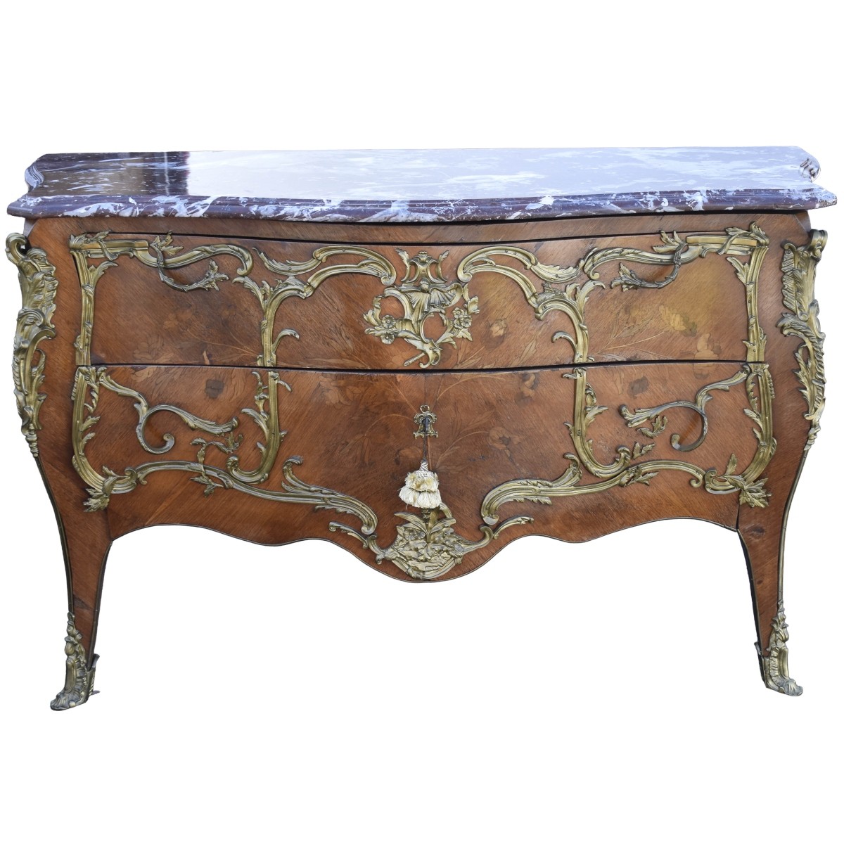 Antique French Marble Top Commode