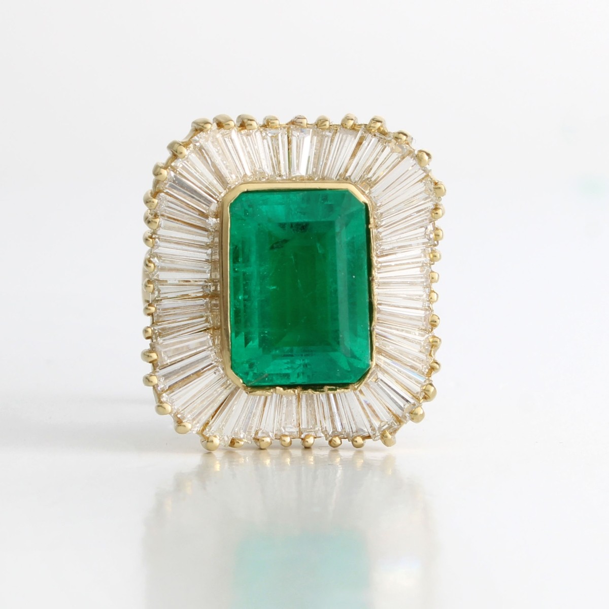 AGL / GIA Colombian Emerald & Diam Ring