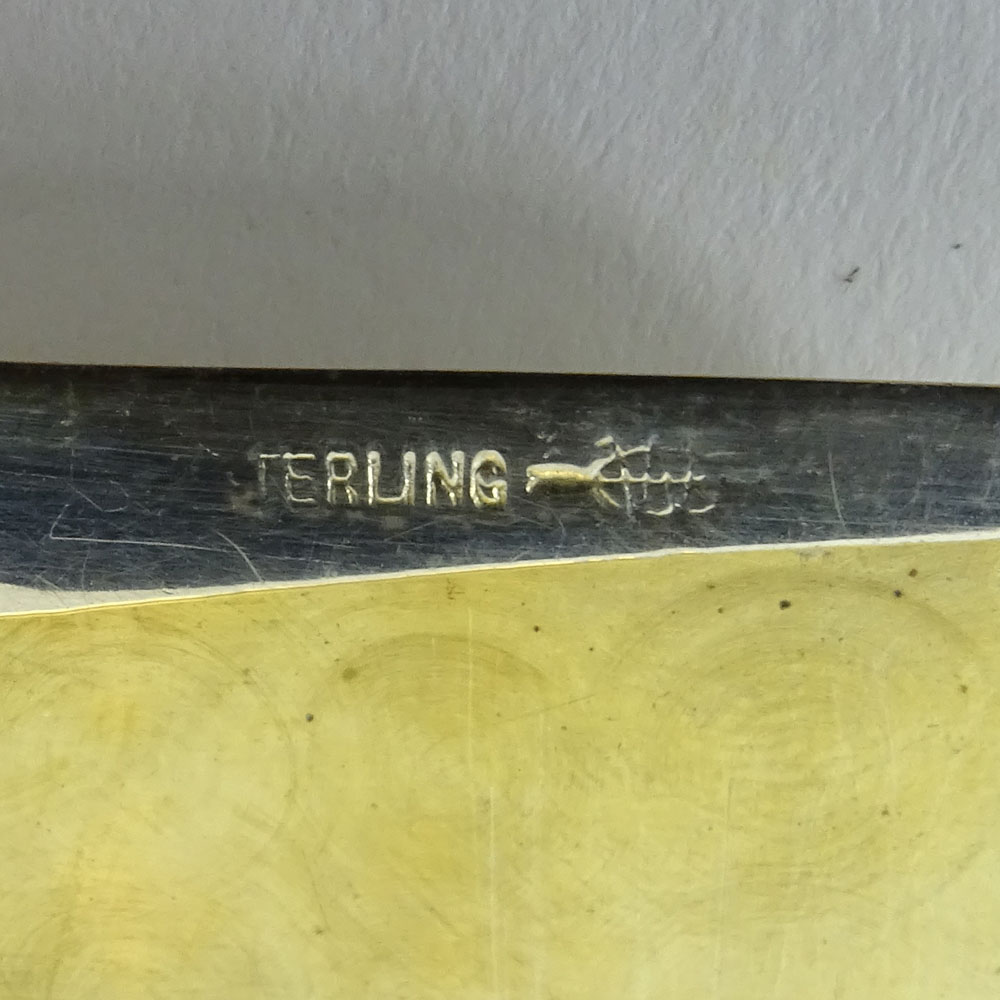 Three (3) Vintage Sterling Silver Cigarette Cases. Signed Sterling.