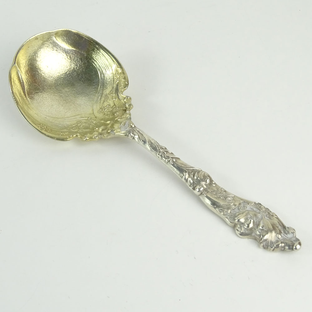 Large Gorham Art Nouveau Design Serving Spoon.