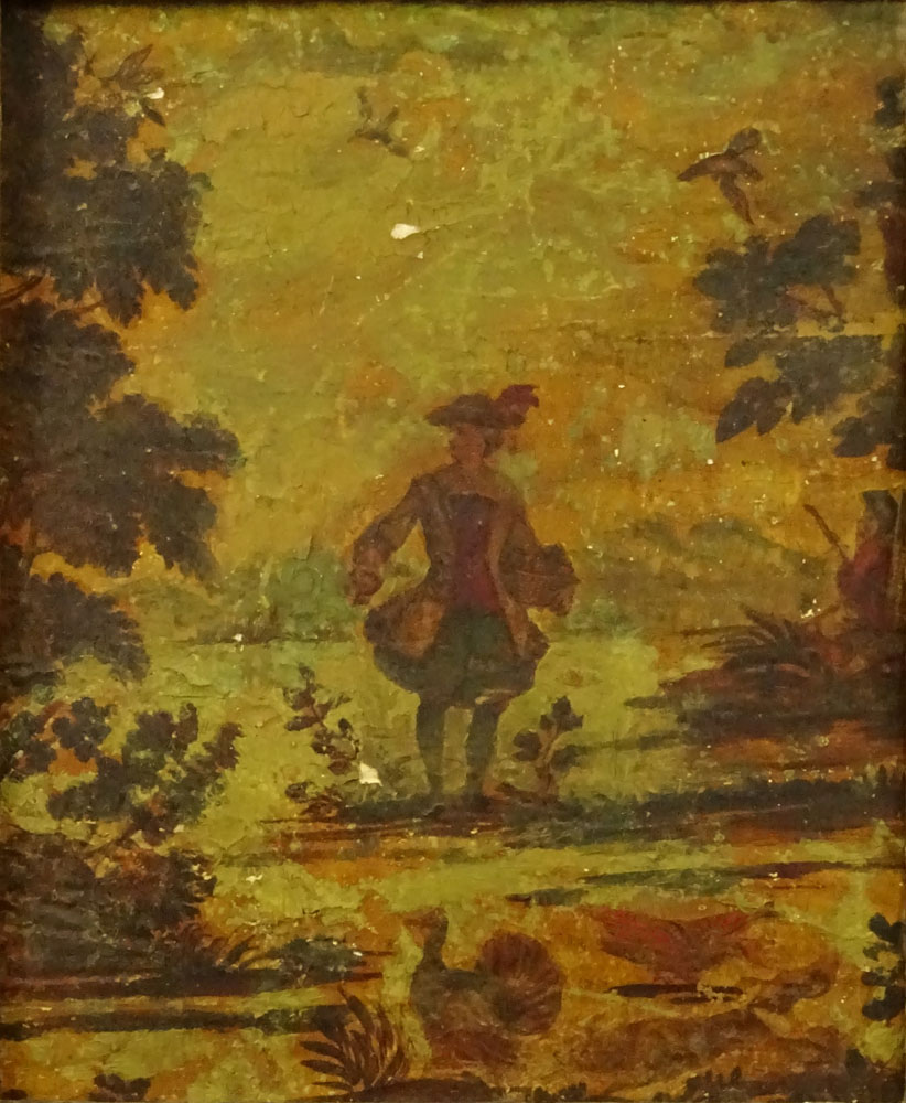 Pair of Early 20th Century French decorative framed panels.