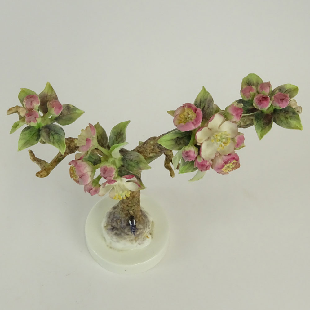 Dorothy Doughty Royal Doulton Porcelain Bird Group "Crabapple & Butterfly". 