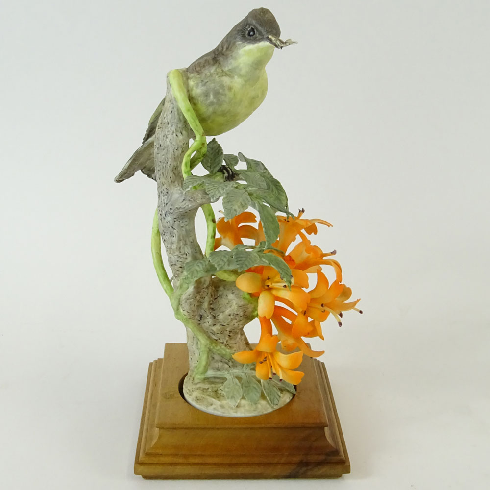 Dorothy Doughty Royal Doulton Porcelain Bird Group "Phoebe Sayor & Flame Vine". 