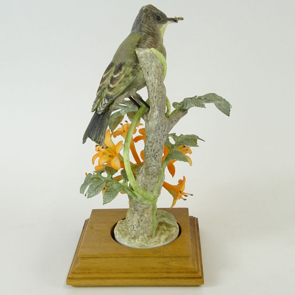 Dorothy Doughty Royal Doulton Porcelain Bird Group "Phoebe Sayor & Flame Vine". 