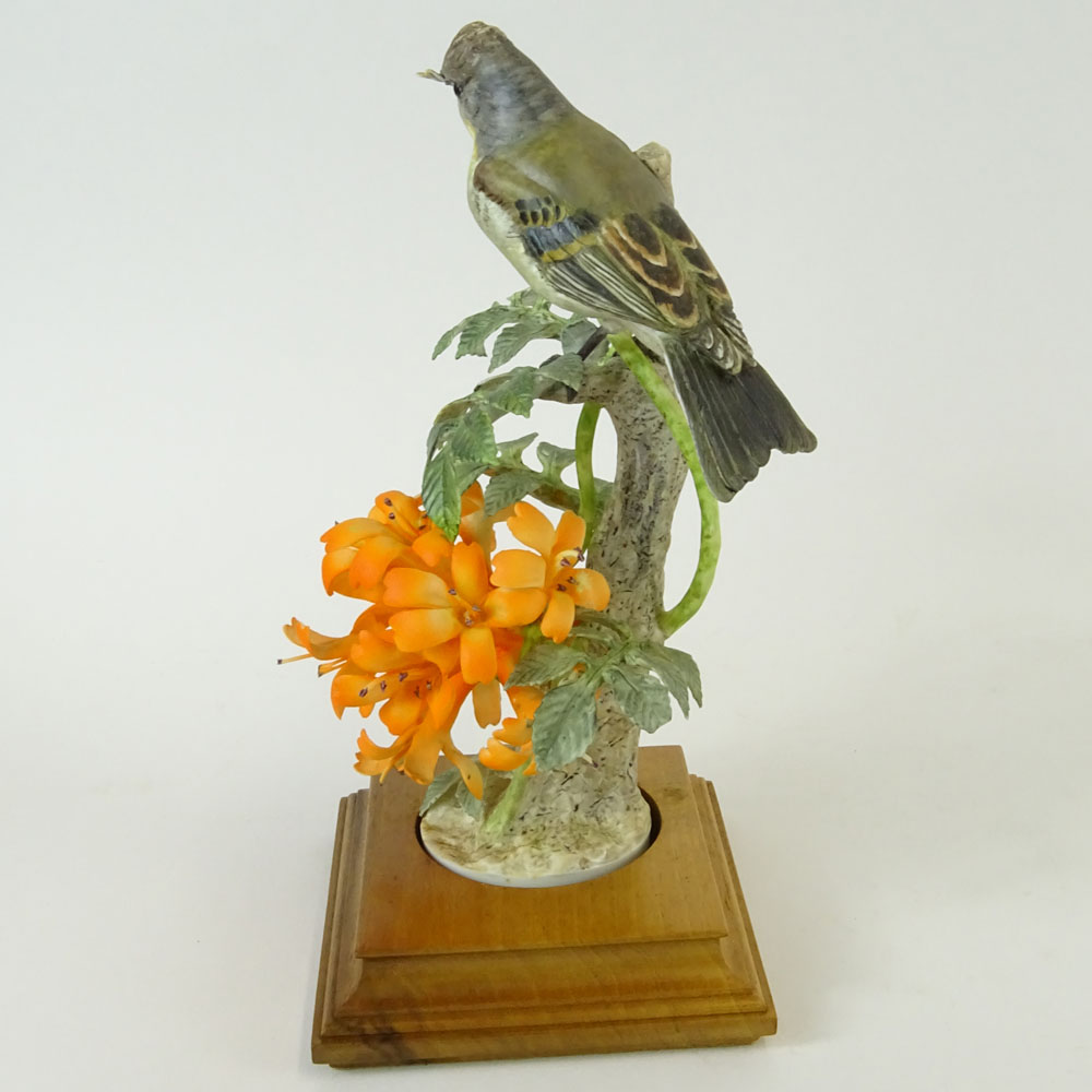 Dorothy Doughty Royal Doulton Porcelain Bird Group "Phoebe Sayor & Flame Vine". 