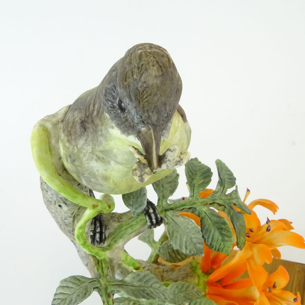 Dorothy Doughty Royal Doulton Porcelain Bird Group "Phoebe Sayor & Flame Vine". 