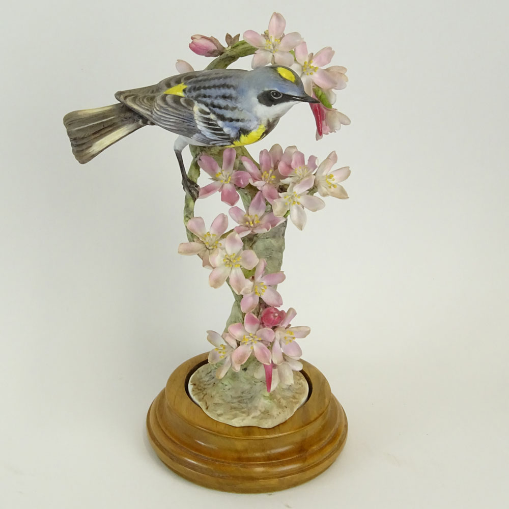 Dorothy Doughty Royal Doulton Porcelain Bird Group "Myrtle Warbler". 
