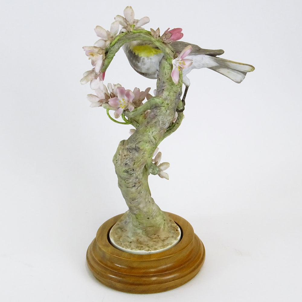 Dorothy Doughty Royal Doulton Porcelain Bird Group "Myrtle Warbler". 