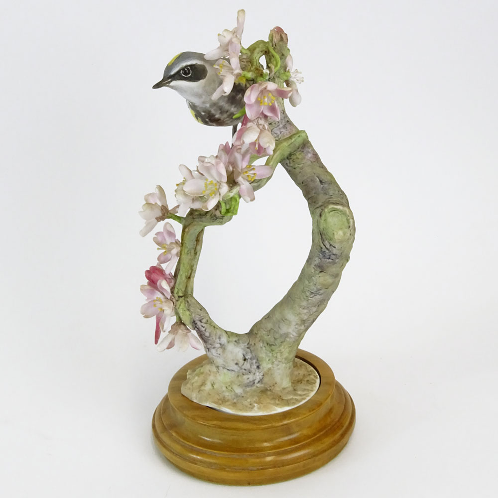 Dorothy Doughty Royal Doulton Porcelain Bird Group "Myrtle Warbler". 