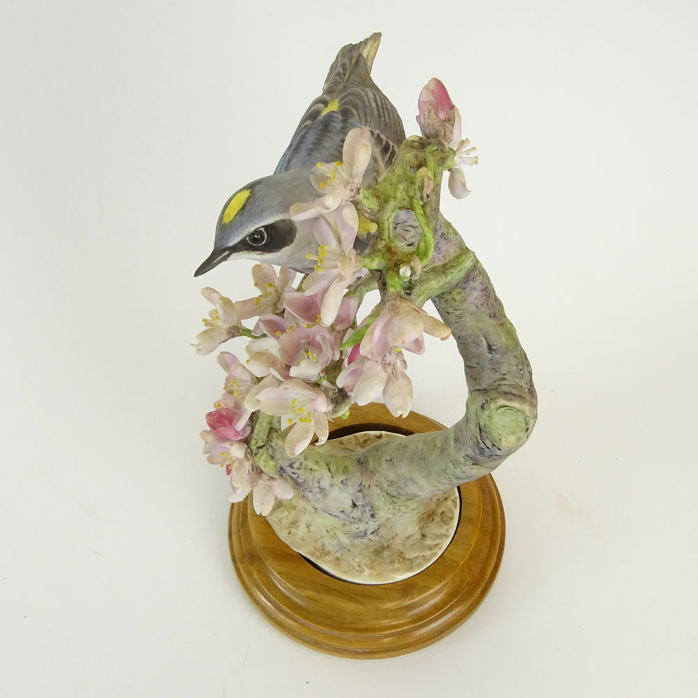 Dorothy Doughty Royal Doulton Porcelain Bird Group "Myrtle Warbler". 