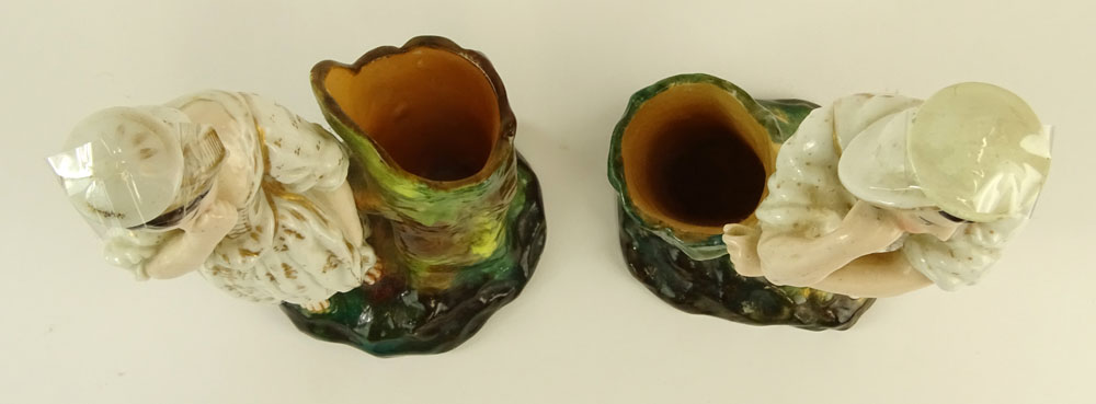 Pair of Jacob Petit Porcelain Figural Scent Bottles.